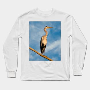 Grey heron Long Sleeve T-Shirt